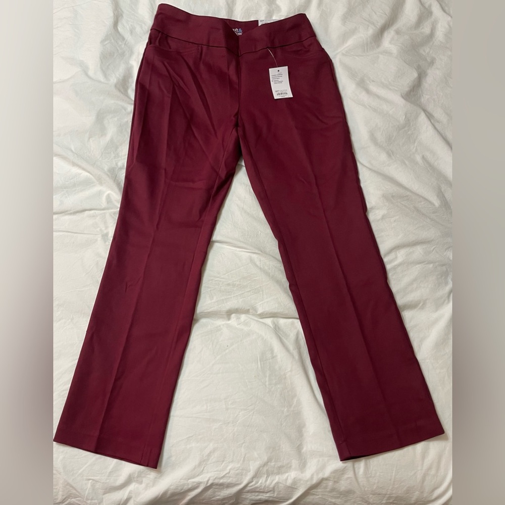 Croft & Barrow Mid-rise Bootcut Straight Dress Pants - 10
